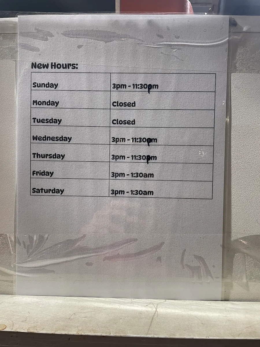 Menu, Punjab Food Corner
