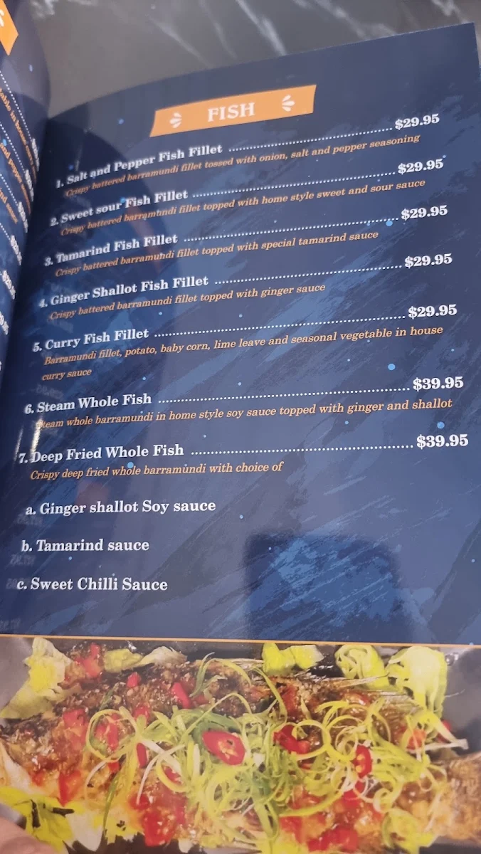 Menu, Asian Delight Geraldton