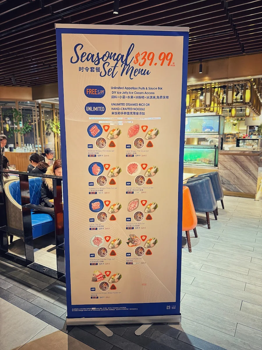 Menu, The Dolar Shop Hot Pot Sydney