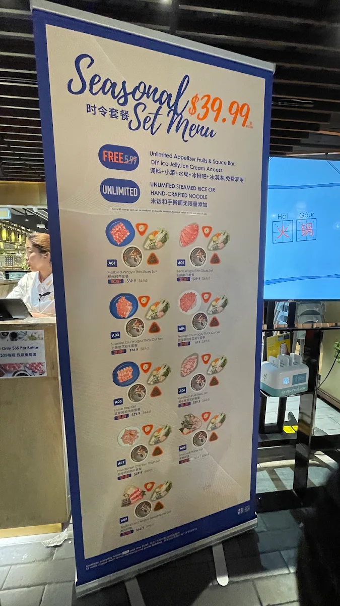 Menu, The Dolar Shop Hot Pot Sydney