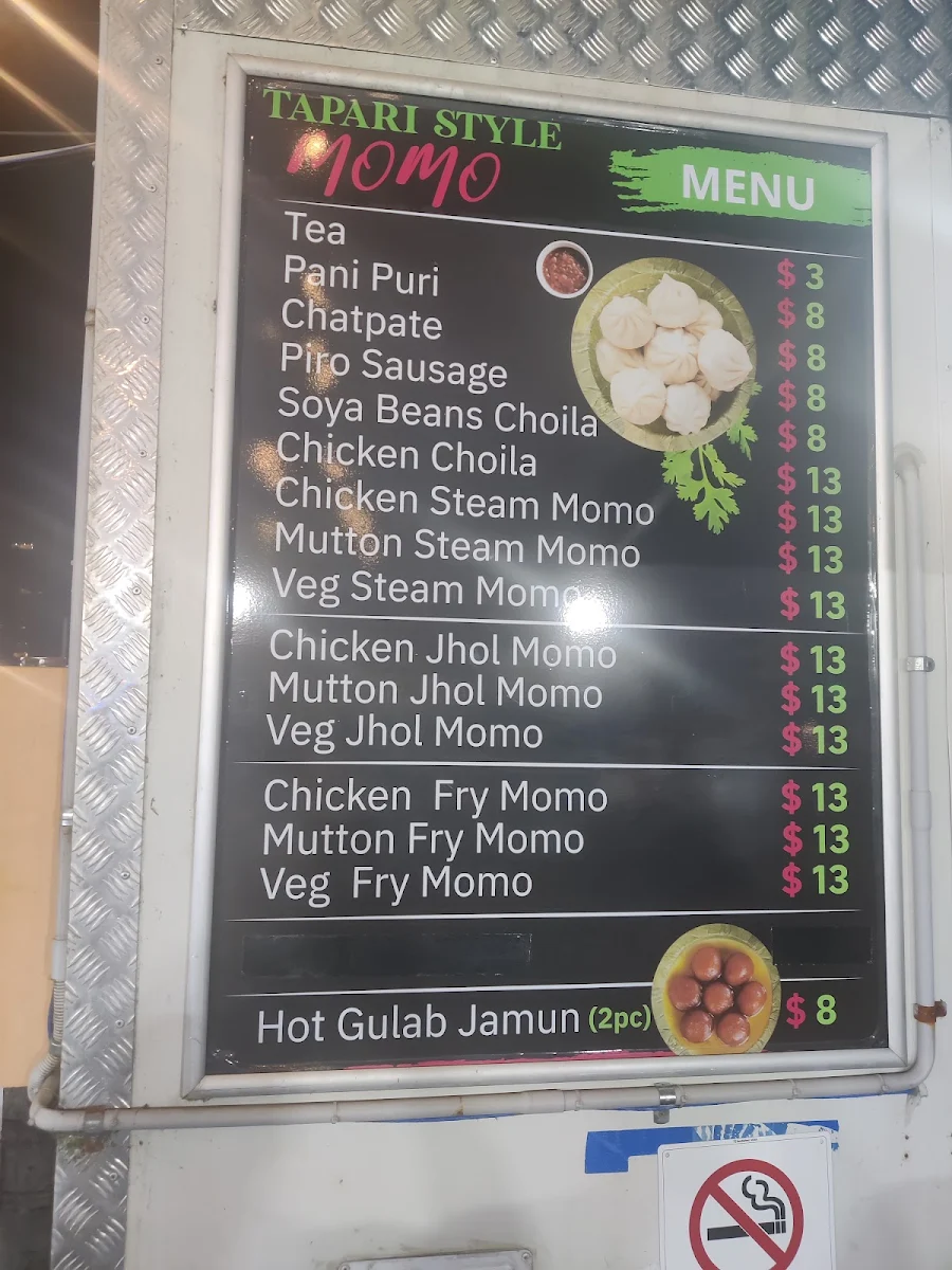 Menu, Tapari Momo