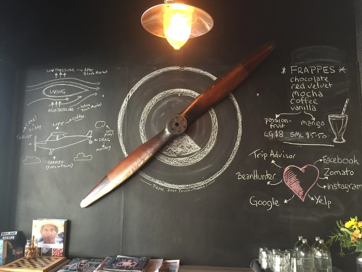 Menu, Black Market Espresso Bar