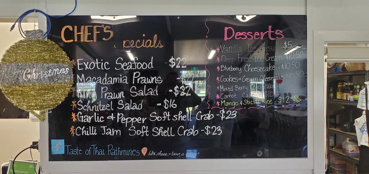 Menu, Rathmines Club Catalina Bistro