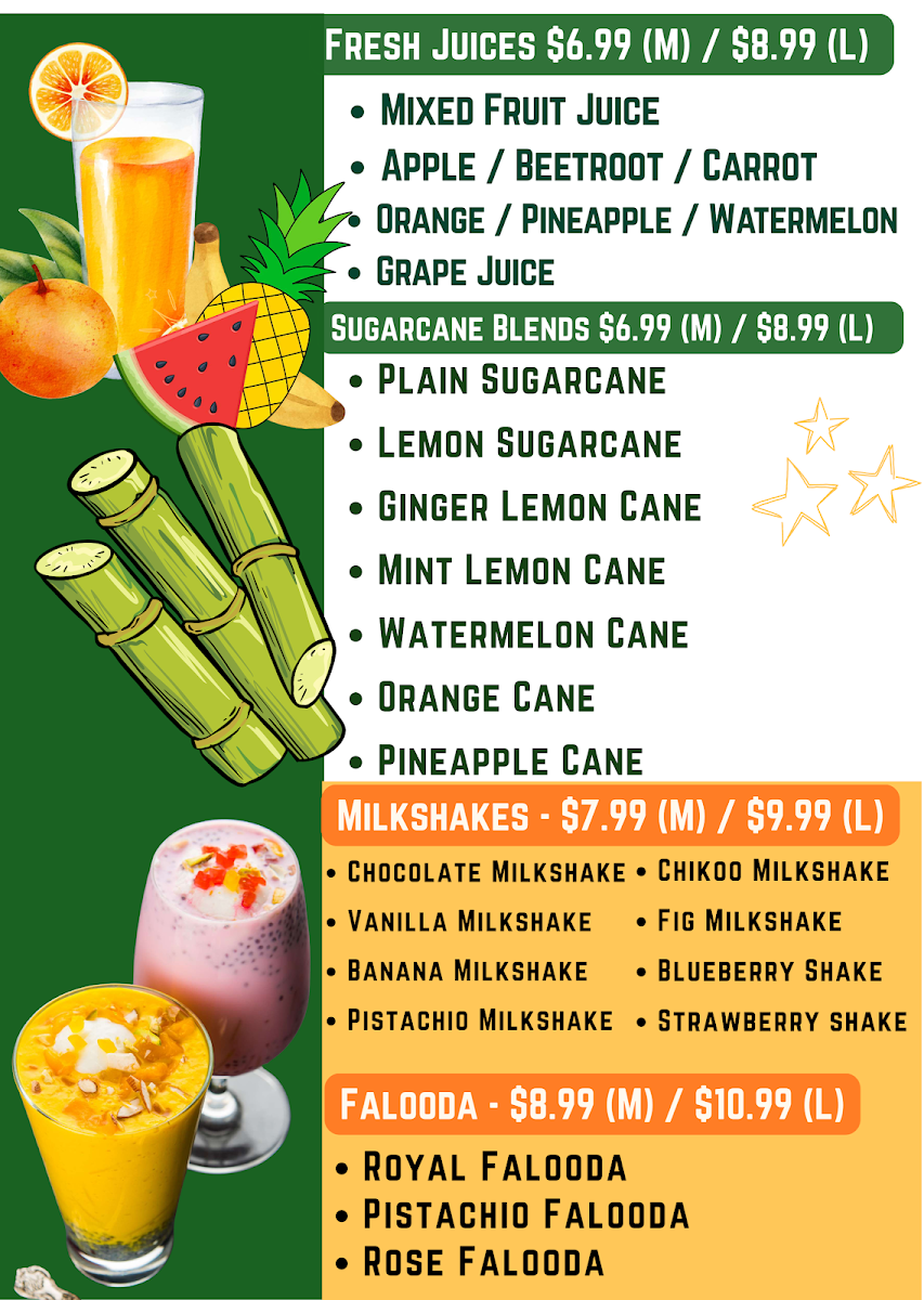 Menu, Raade's Tea House | 100% Vegetarian Restaurant