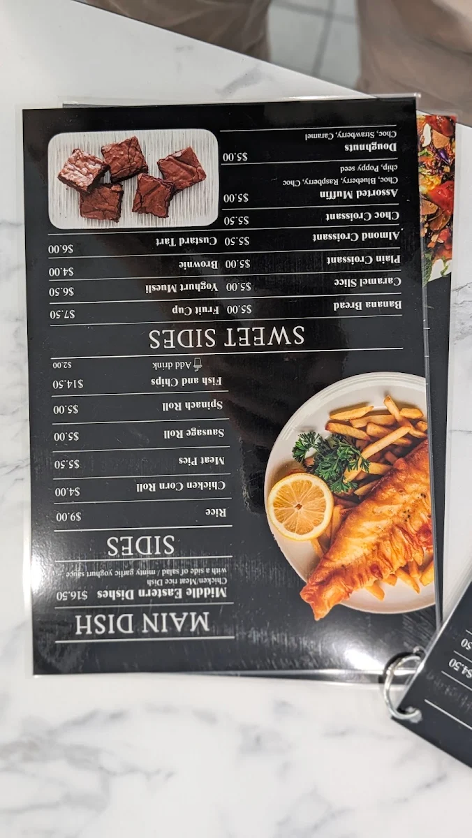 Menu, 2212 Twenty Two Twelve