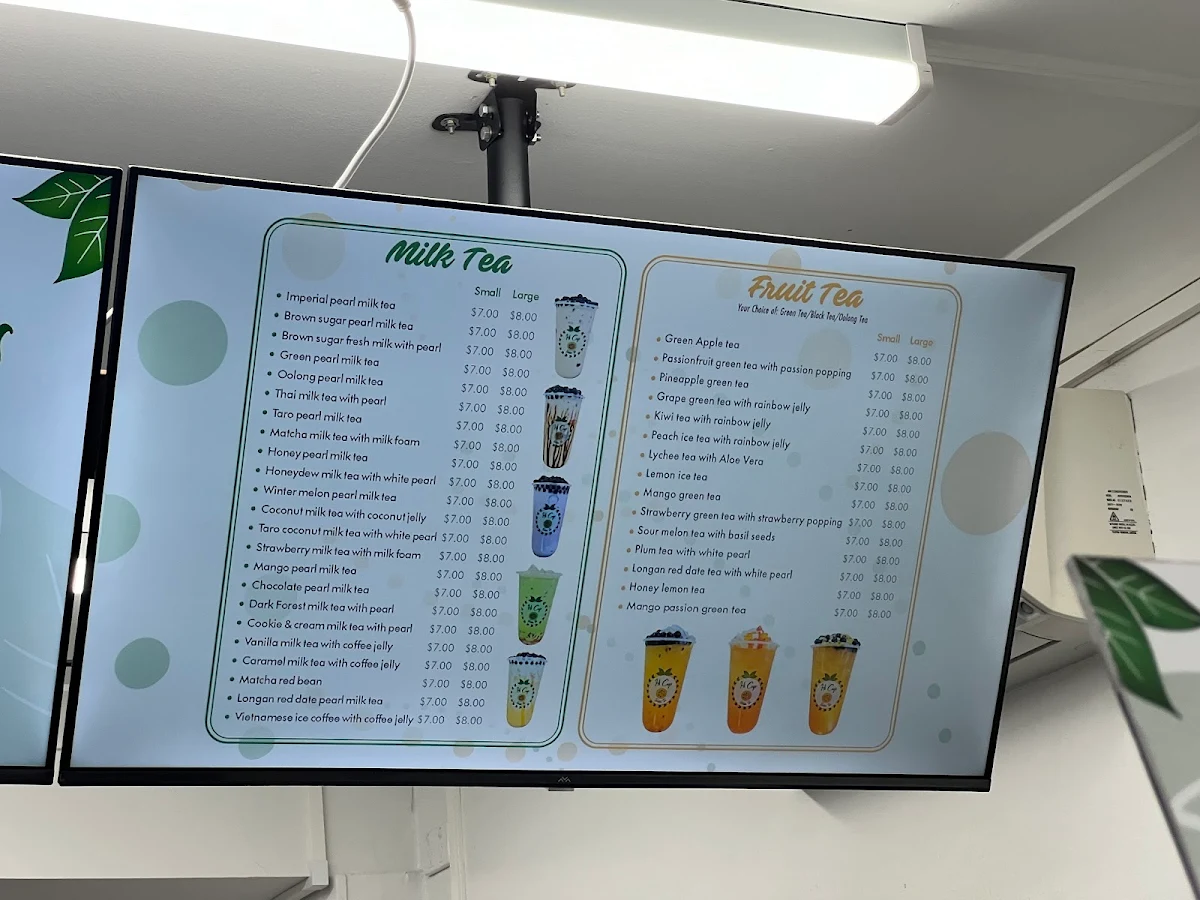Menu, Hi Cup Bubble Tea Cairns City