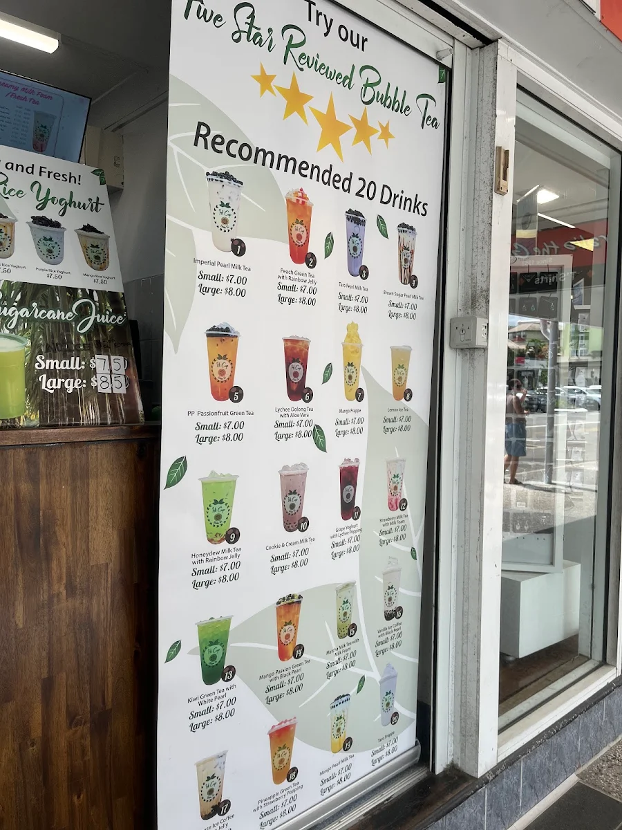 Menu, Hi Cup Bubble Tea Cairns City