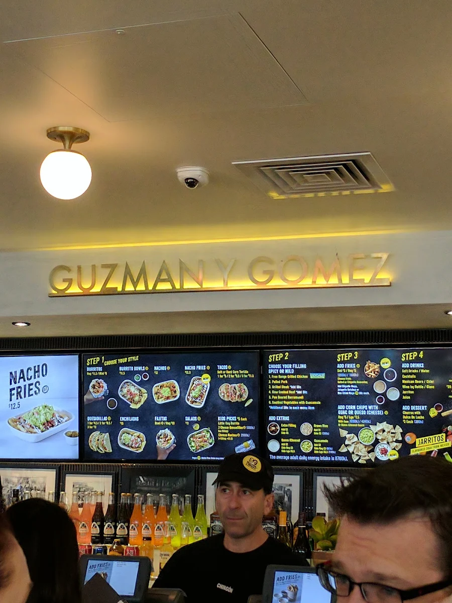 Menu, Guzman y Gomez - Australia Square