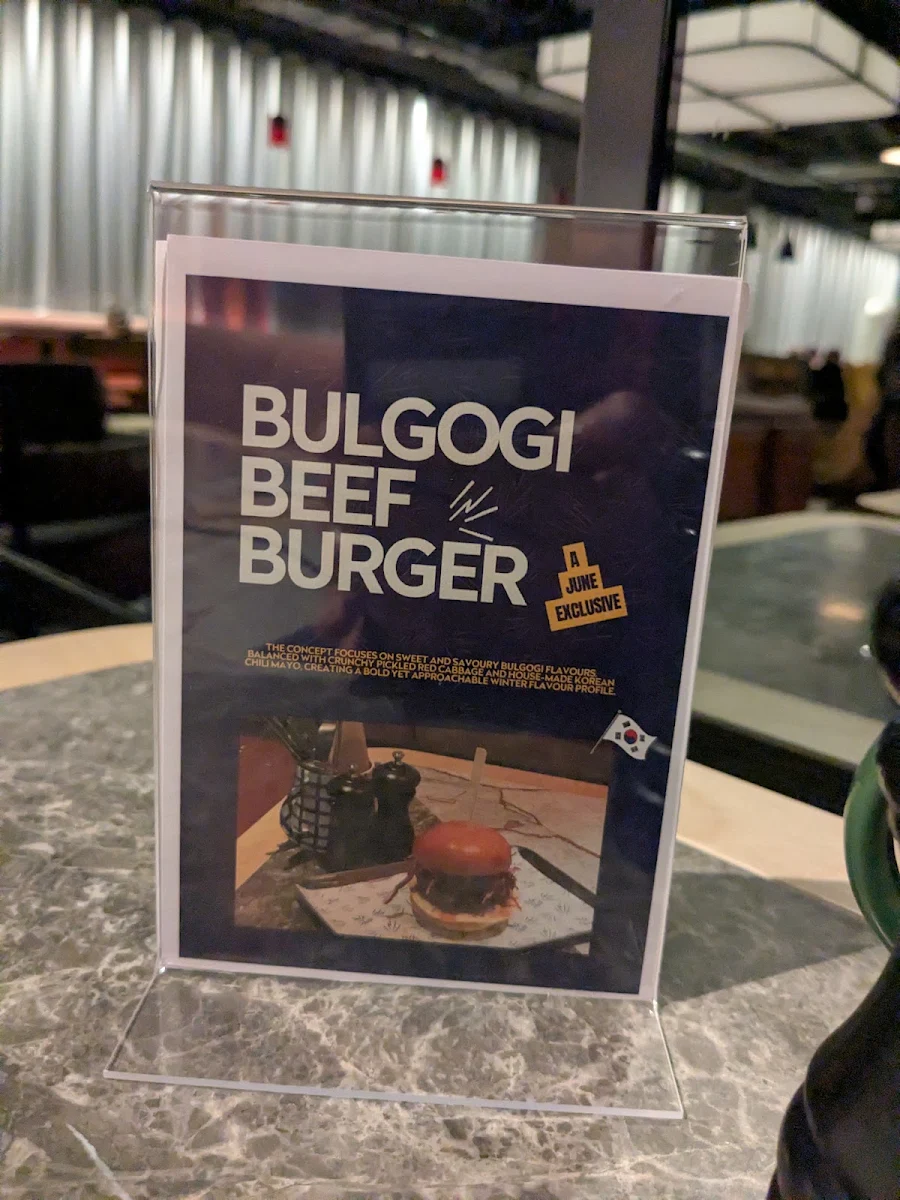 Menu, Talk Shop