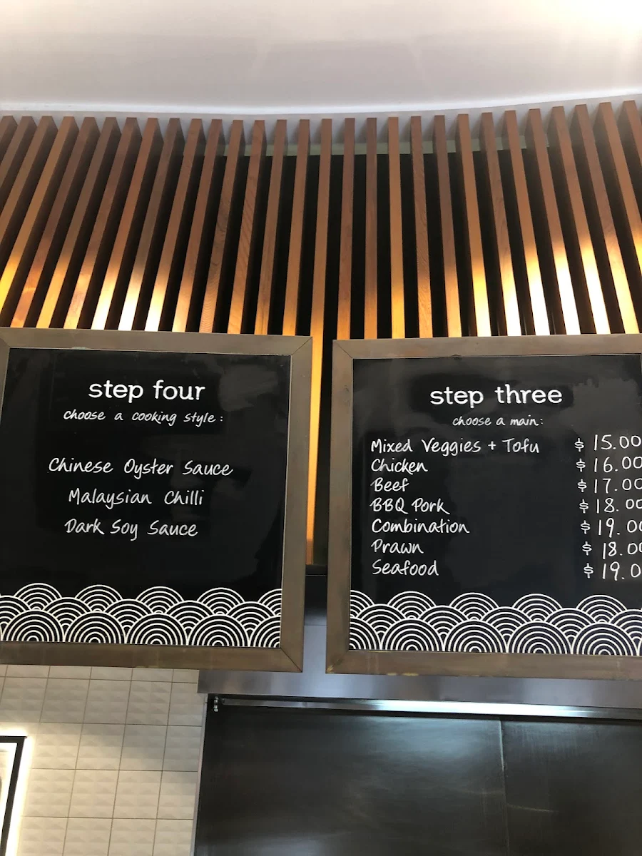 Menu, CBD Noodle