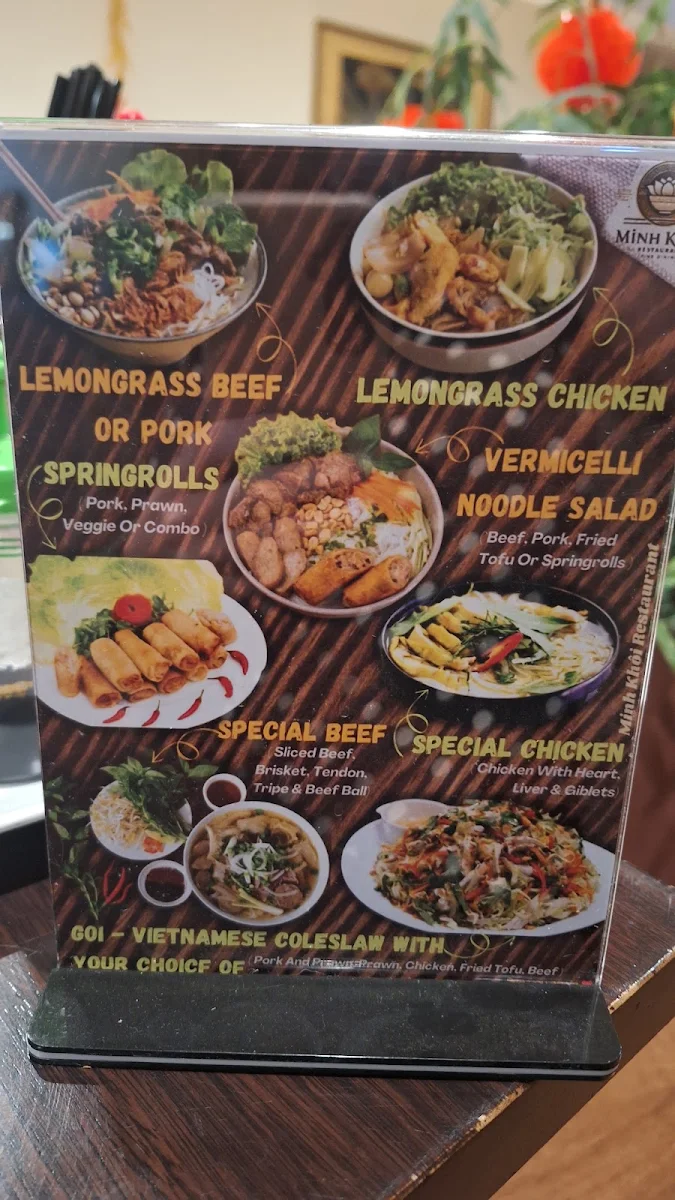 Menu, Royal Oak Hotel - Home of Minh Khoi Vietnamese