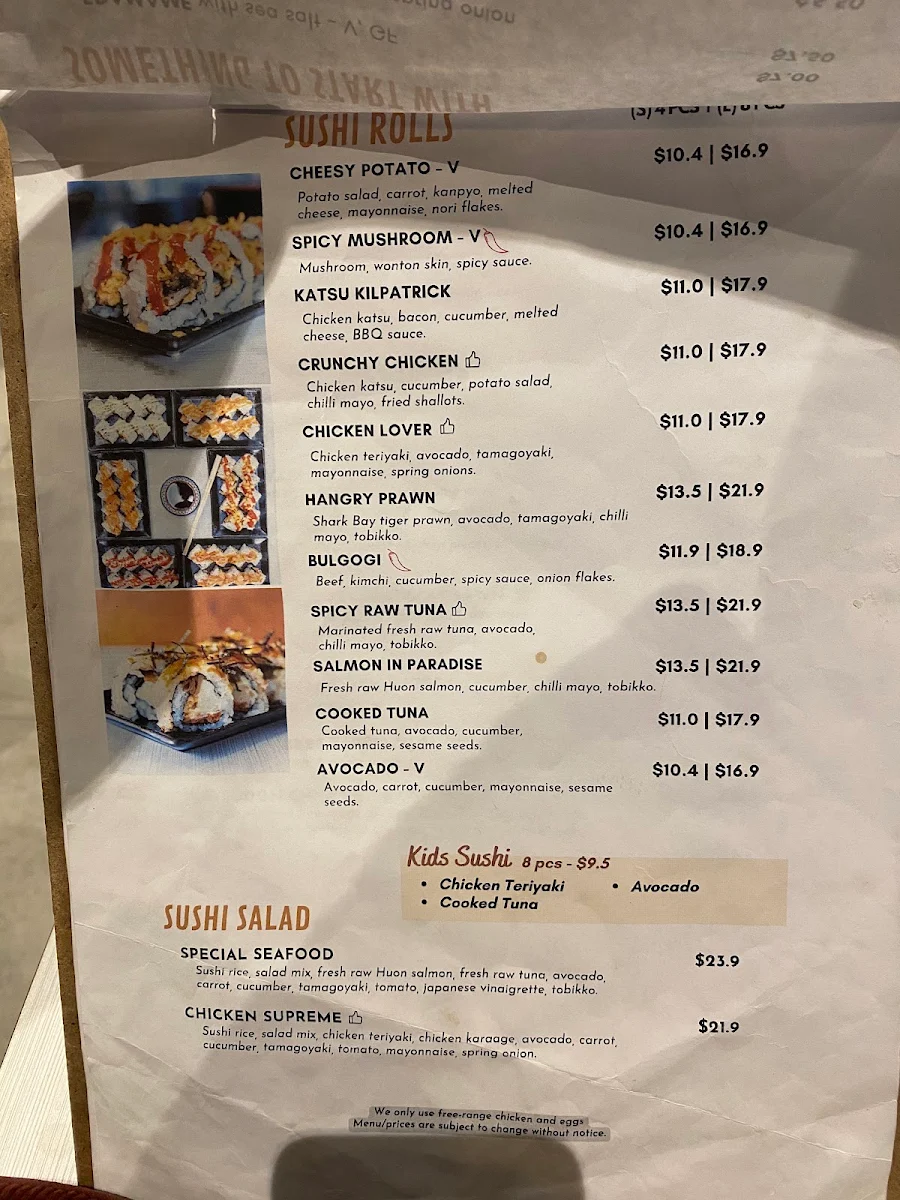 Menu, Miso Hangry