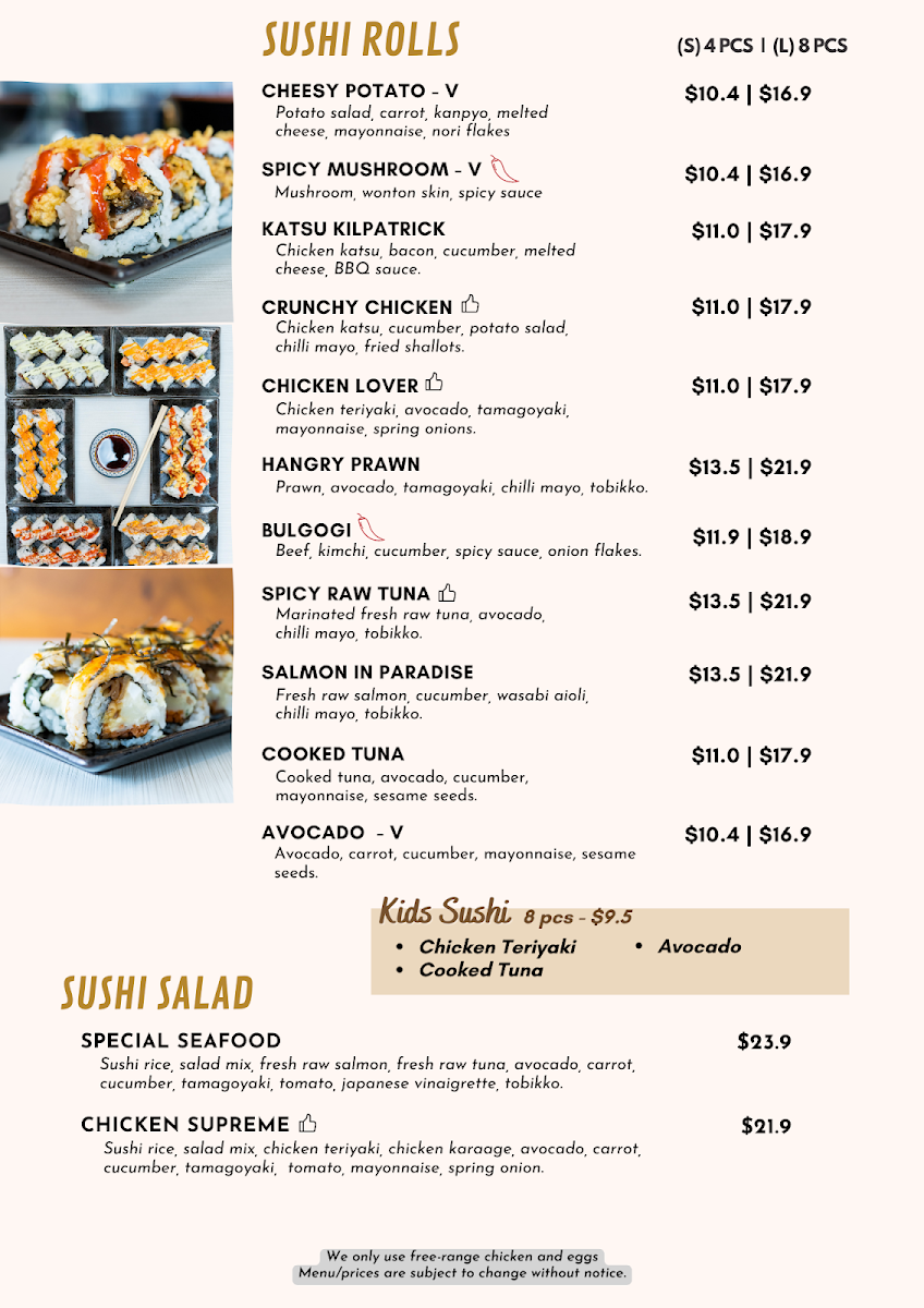 Menu, Miso Hangry