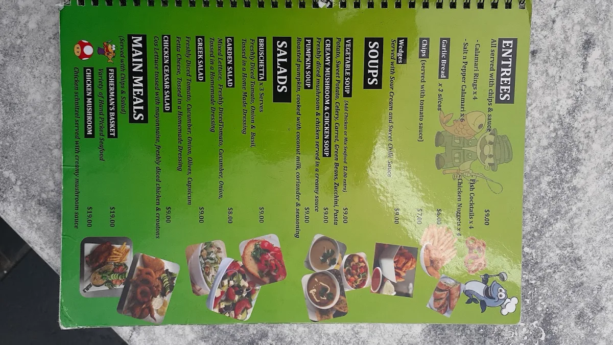 Menu, Sweet City Cafe