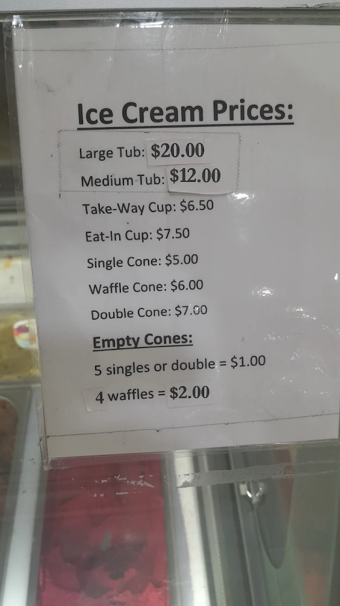 Menu, Sweet City Cafe
