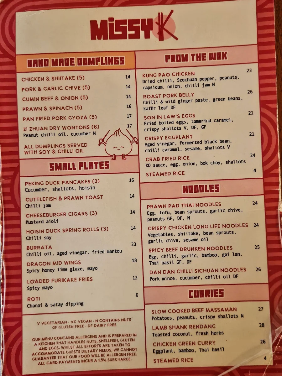 Menu, Horse and Jockey Hotel