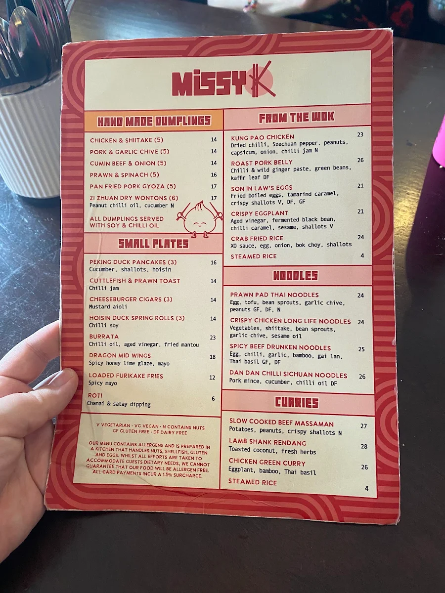 Menu, Horse and Jockey Hotel