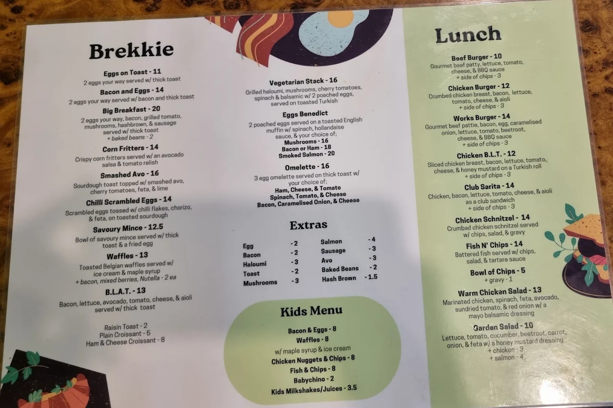 Menu, Black Lime Cafe