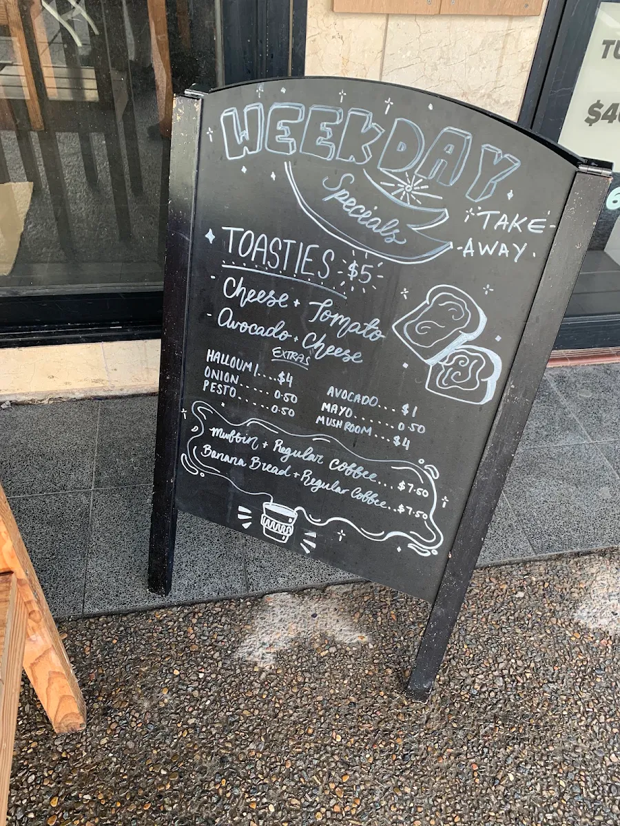 Menu, Bean Tree Cafe