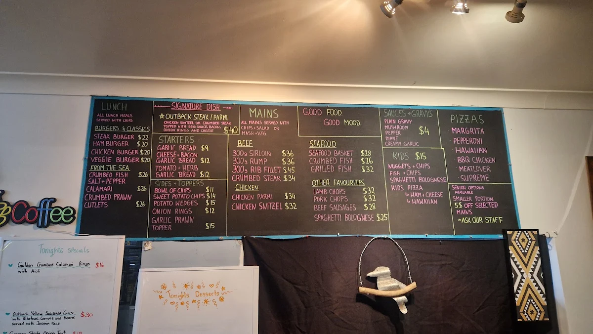 Menu, Mud Hut Hotel