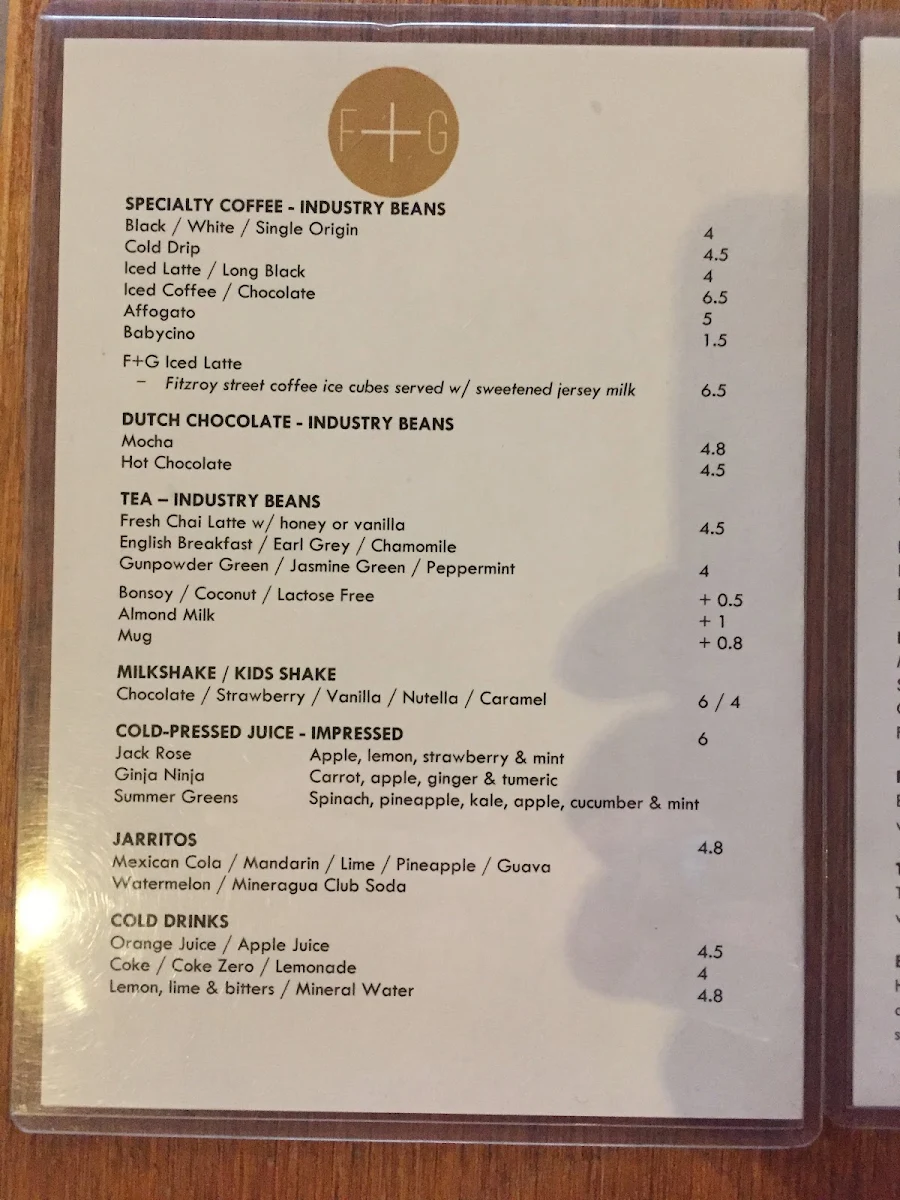 Menu, Favor & Grace