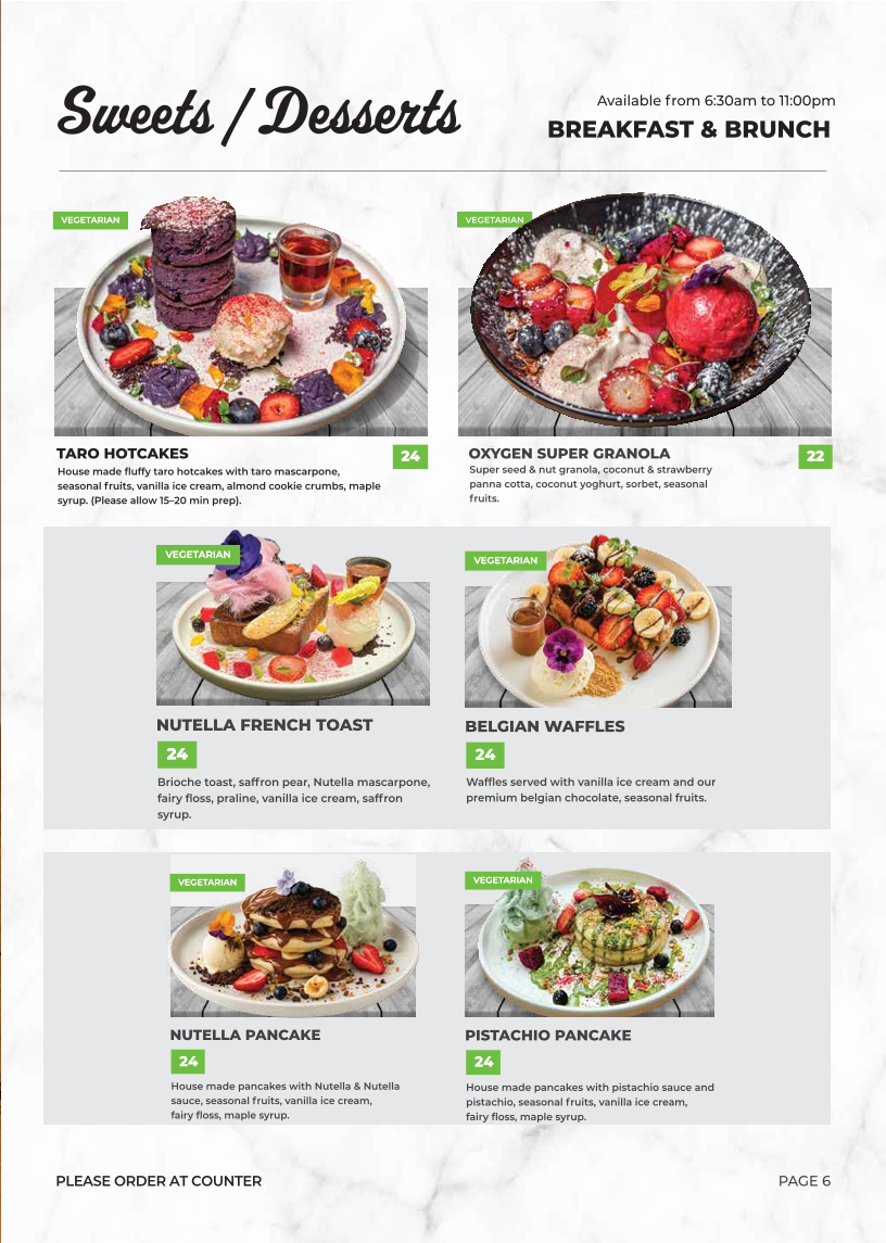 Menu, Oxygen Eatery | Café , Acai & Grill