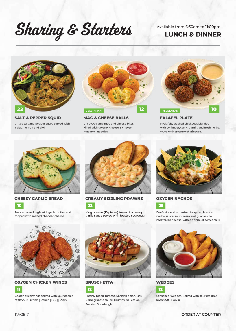 Menu, Oxygen Eatery | Café , Acai & Grill