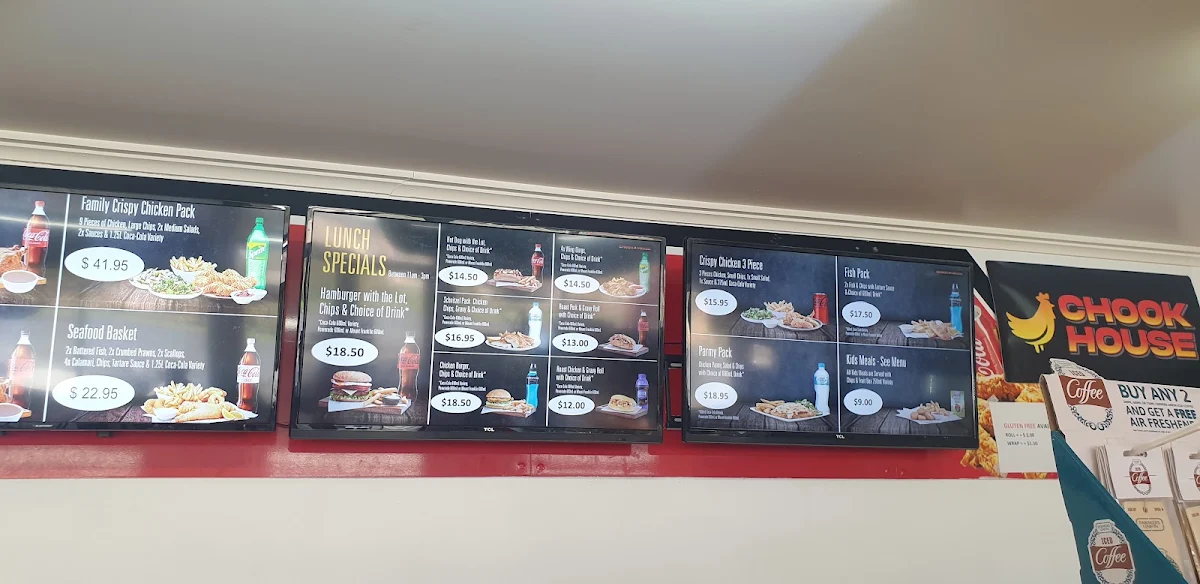 Menu, Chook House