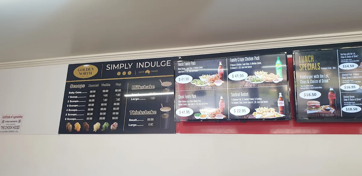 Menu, Chook House