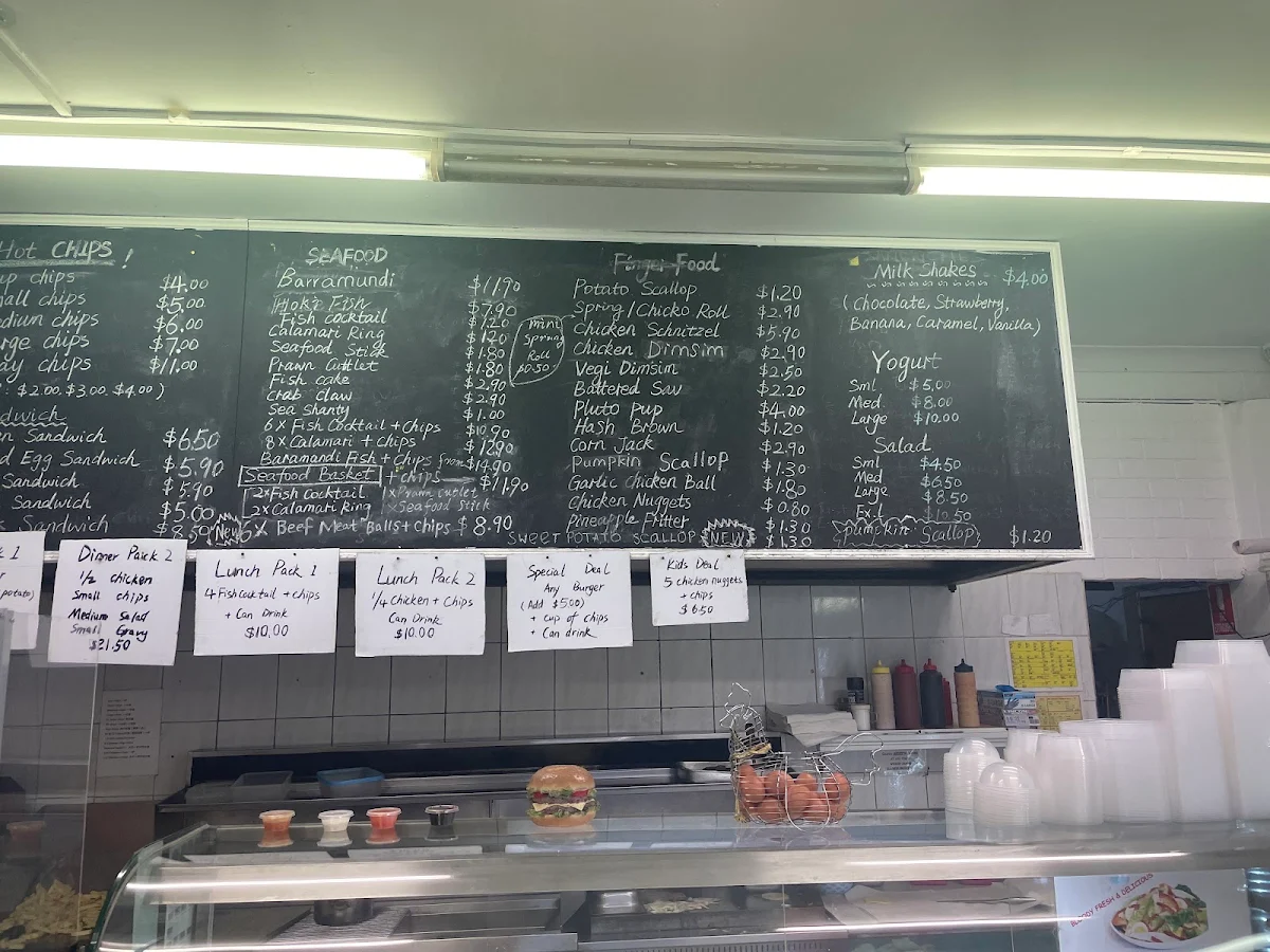 Menu, Towradgi Chicken Shop