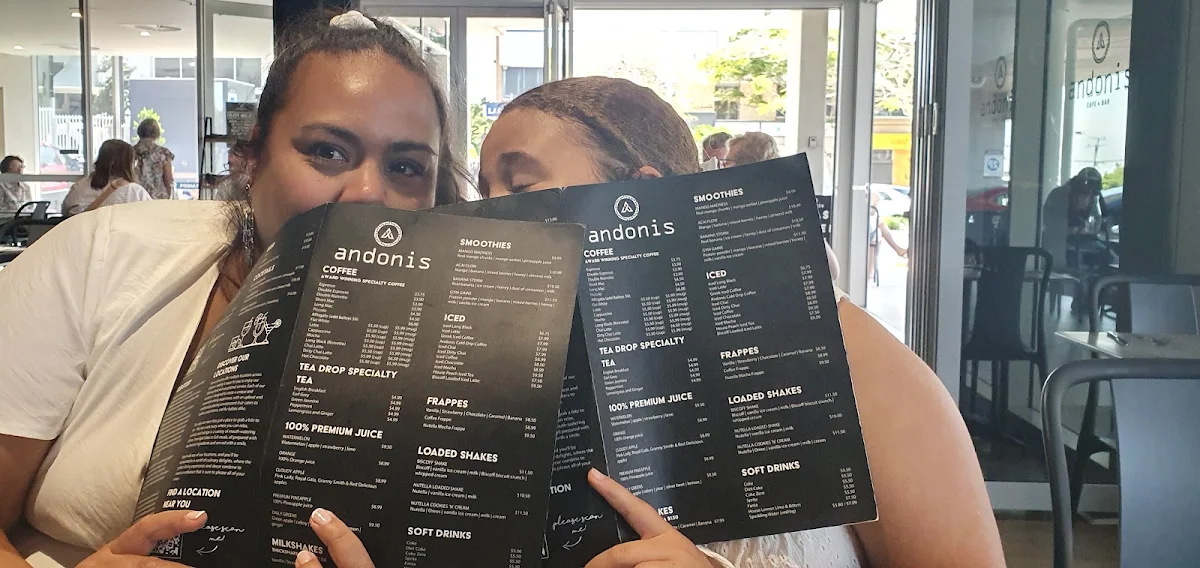 Menu, Andonis Cafe & Bar, Mount Gravatt (Logan Rd)