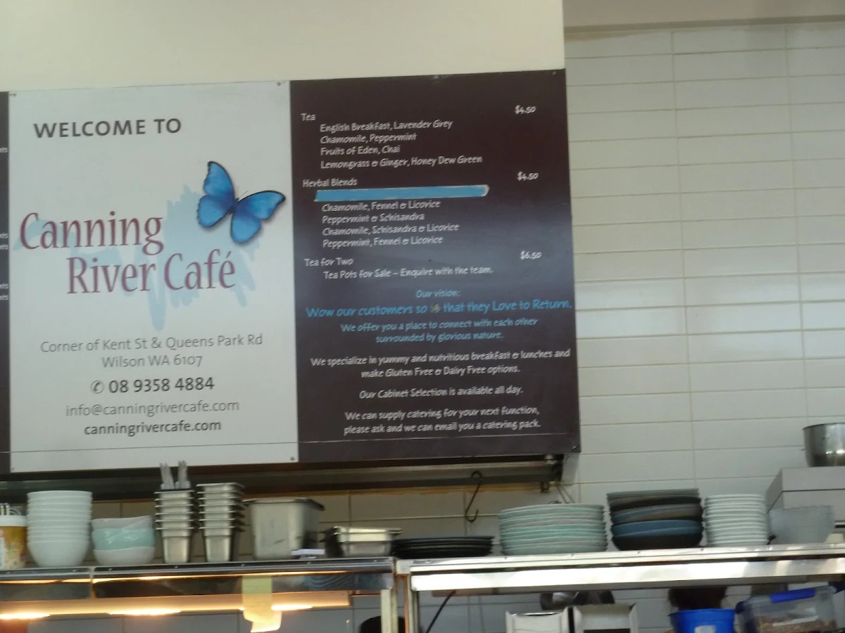 Menu, Canning River Cafe