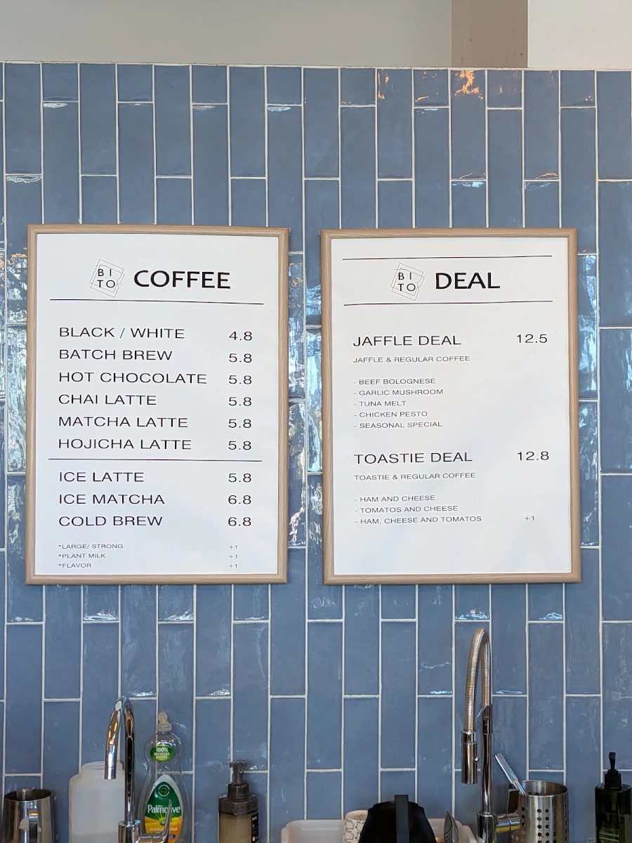 Menu, BITO