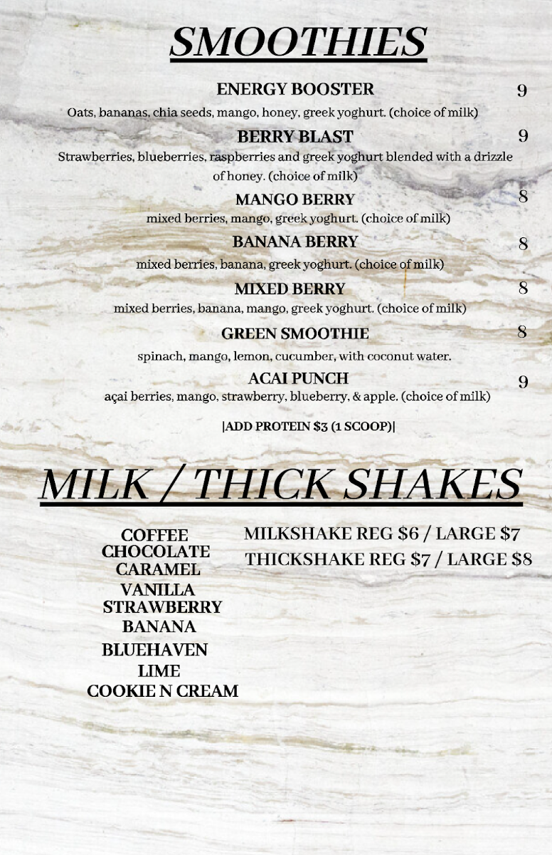 Menu, Daily Grind Cafe Truganina Central