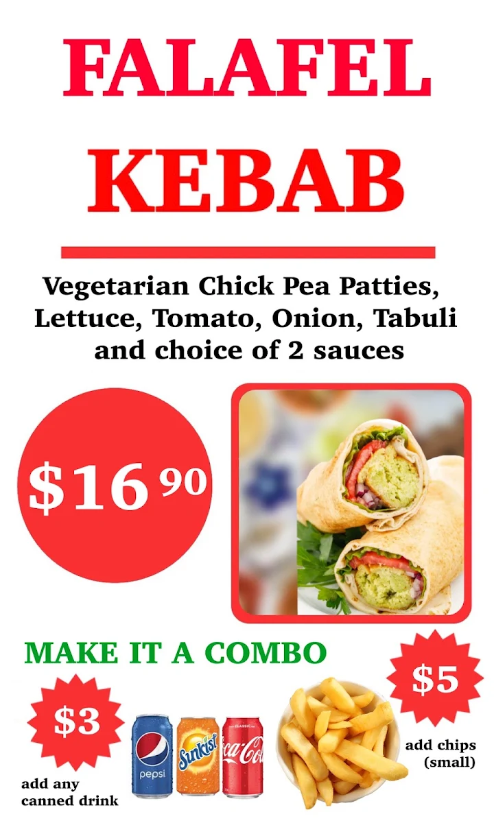 Menu, POTAMIA Kebab House