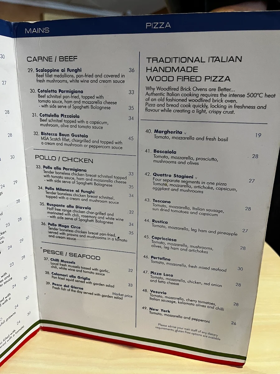 Menu, il Ciao Applecross