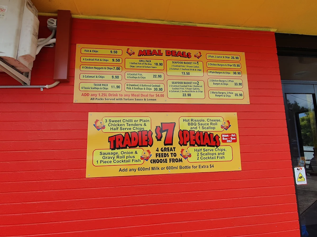 Menu, Vinny’s Takeaway Georgetown