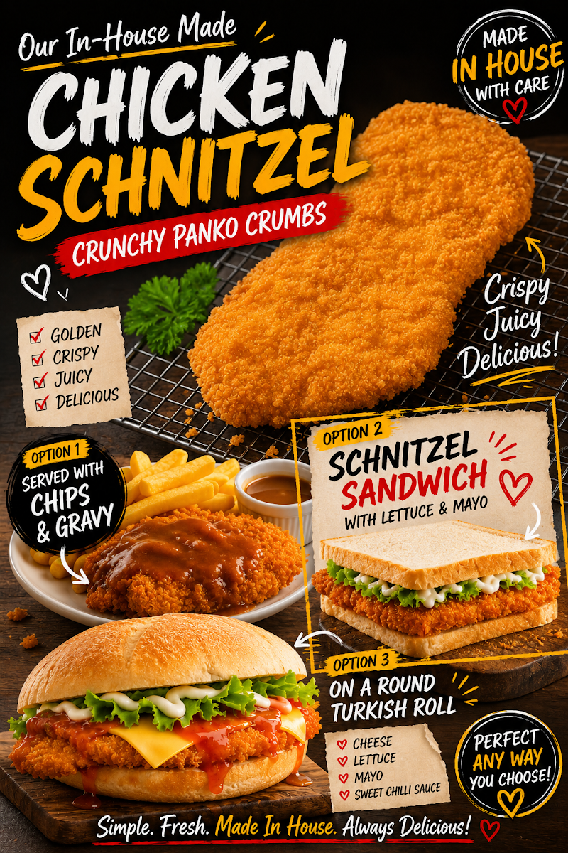 Menu, Milperra Kiosk Gourmet Foods