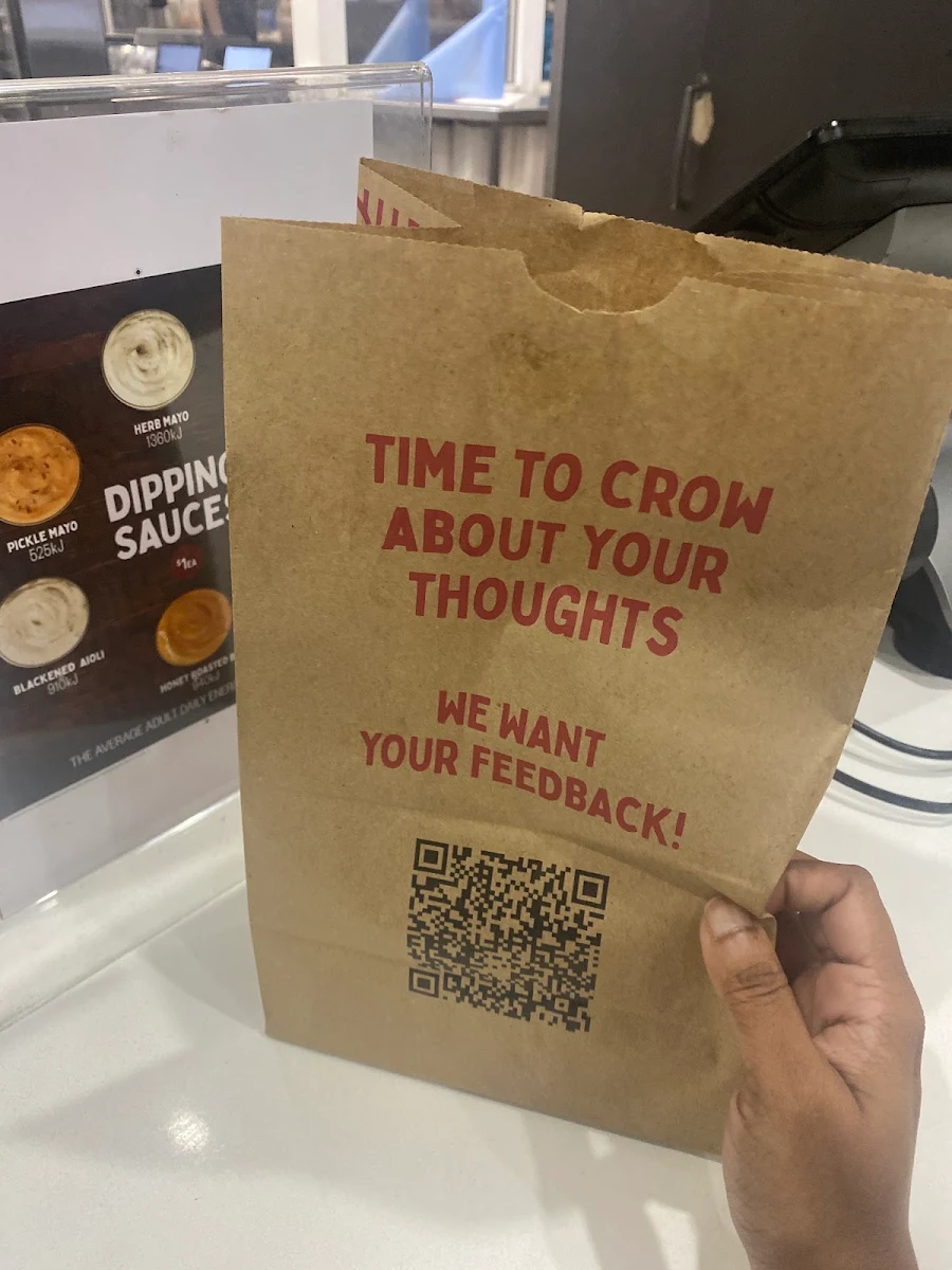 Menu, Red Rooster Thornlie