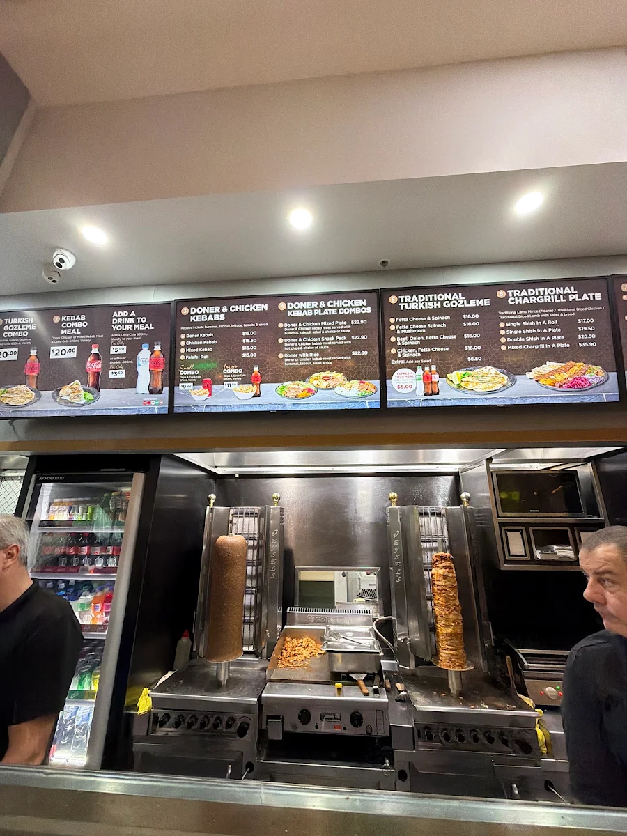 Menu, Sahara Grill