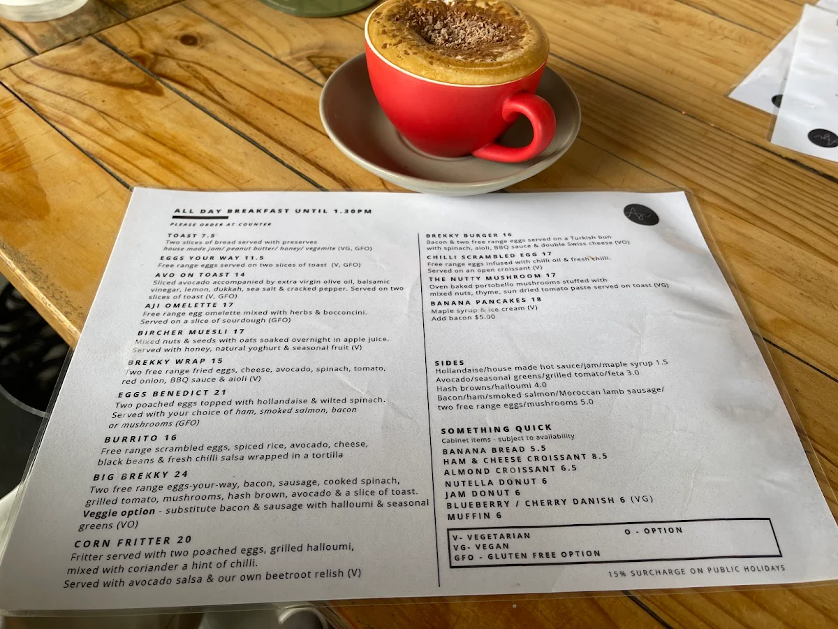 Menu, Aji Spice House