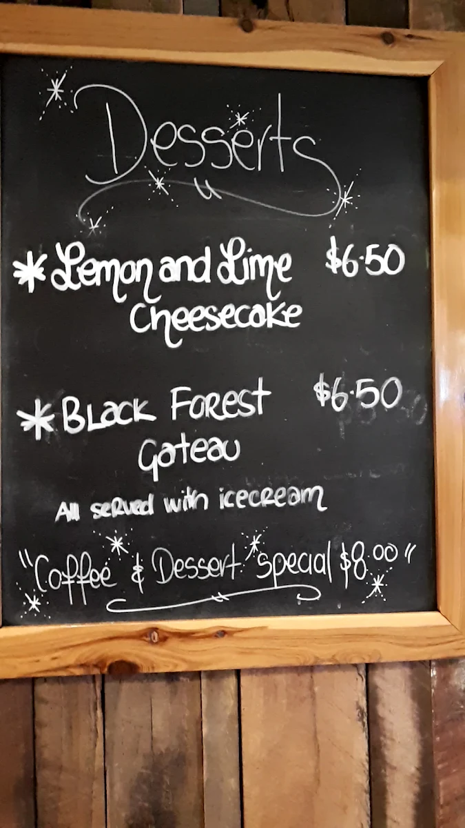 Menu, Winners Circle