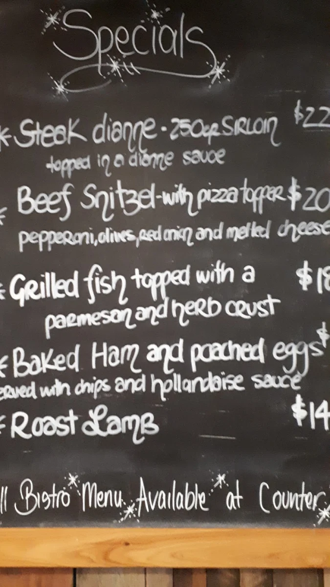 Menu, Winners Circle