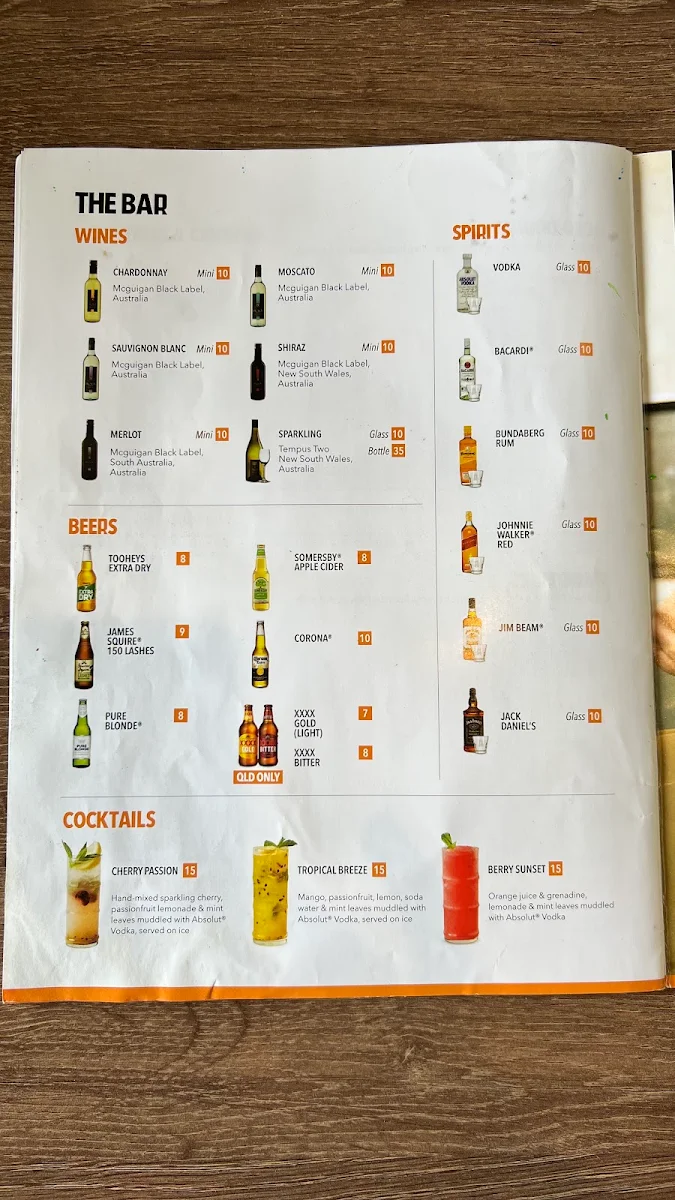 Menu, RASHAYS - Logaholme Hyperdome