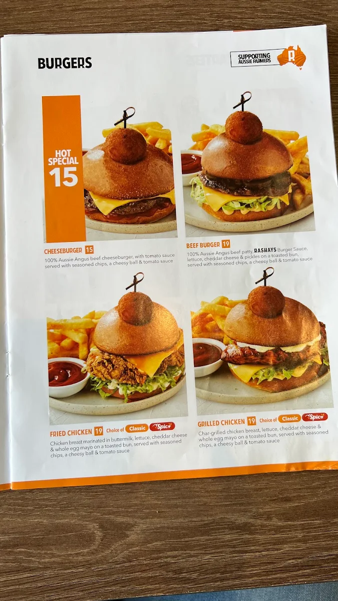 Menu, RASHAYS - Logaholme Hyperdome