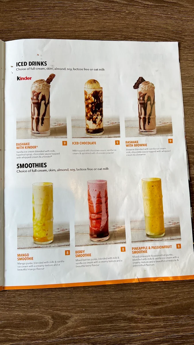 Menu, RASHAYS - Logaholme Hyperdome