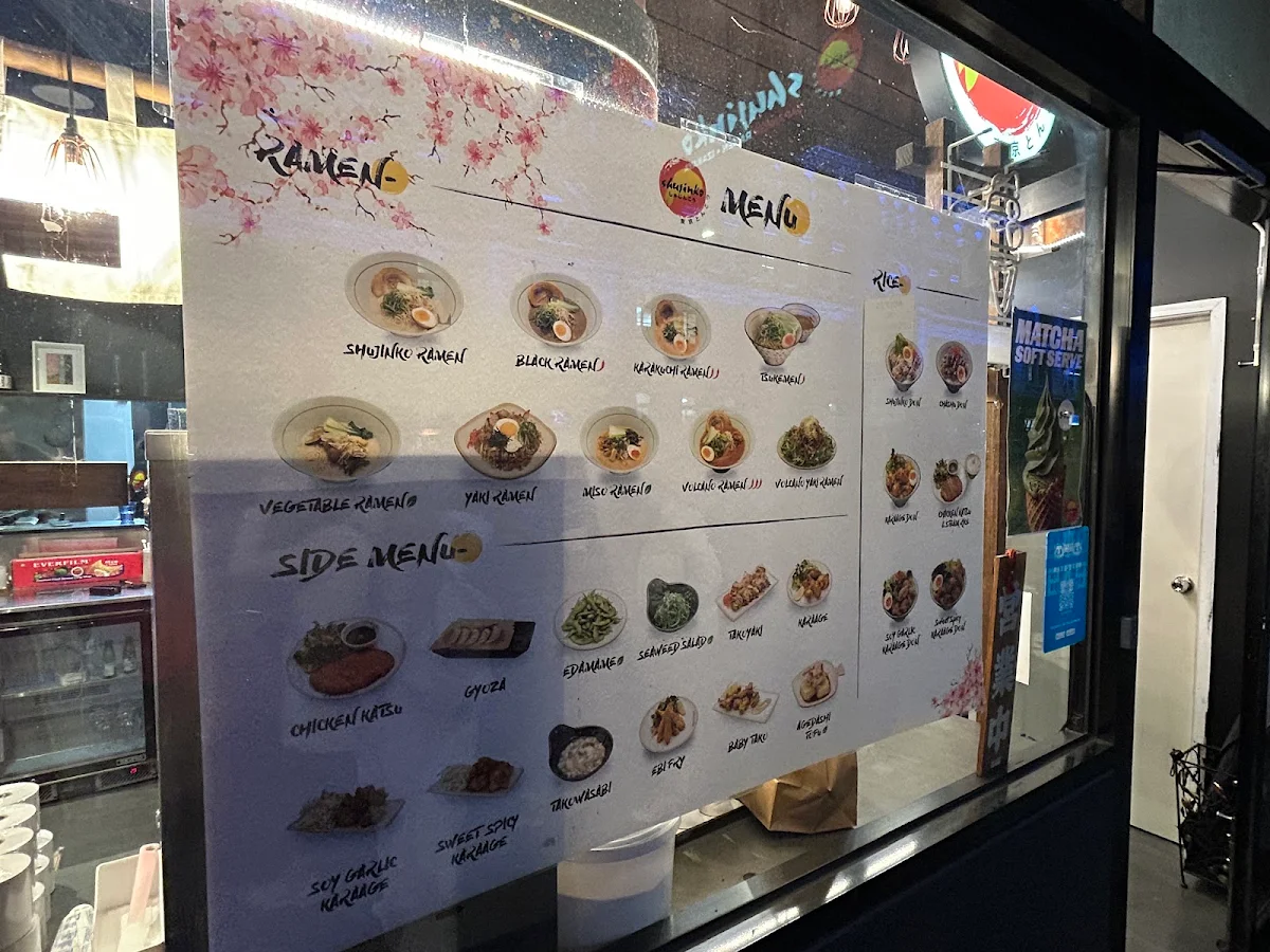 Menu, Shujinko Ramen Flinders