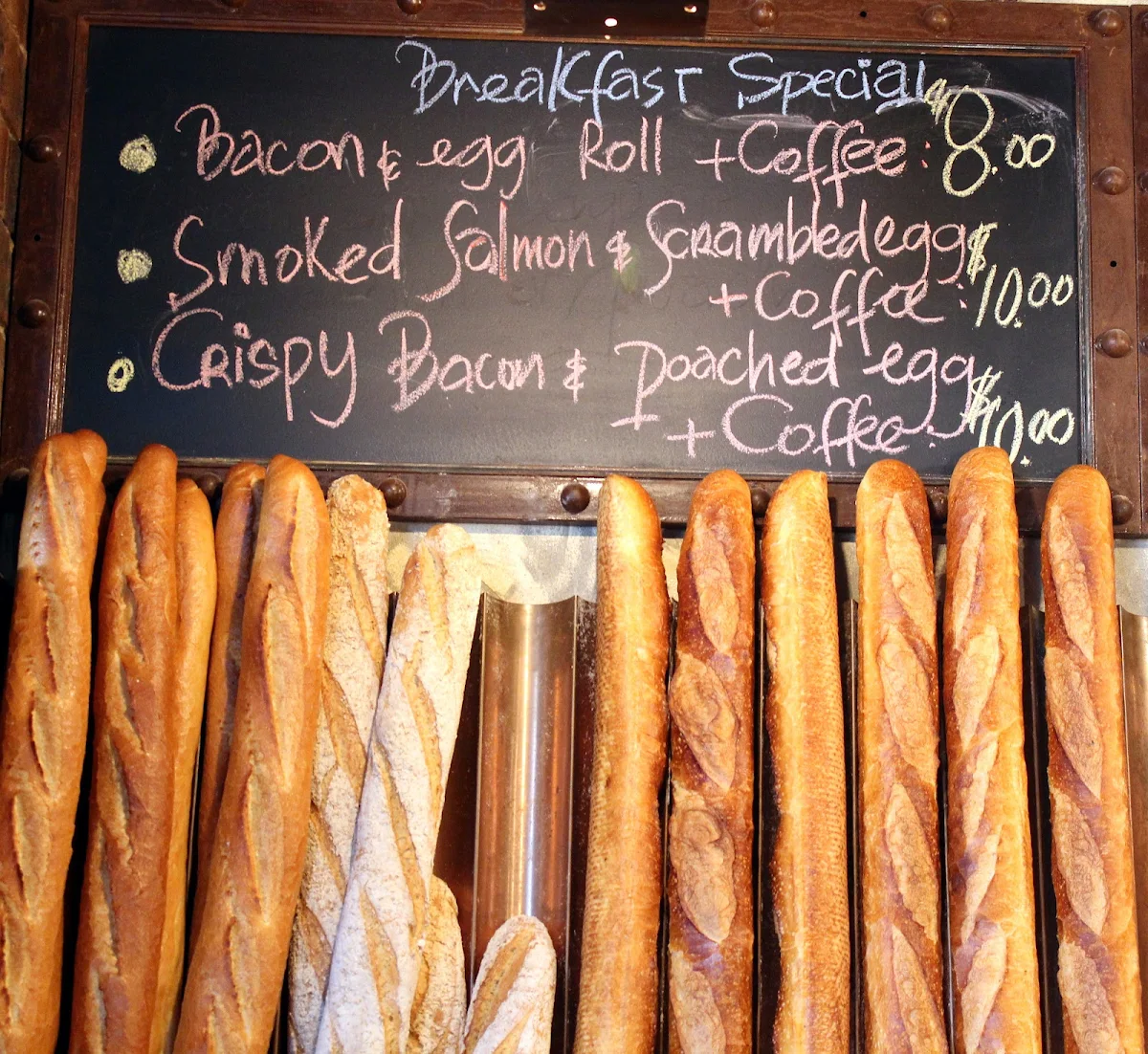 Menu, High Street Bakery