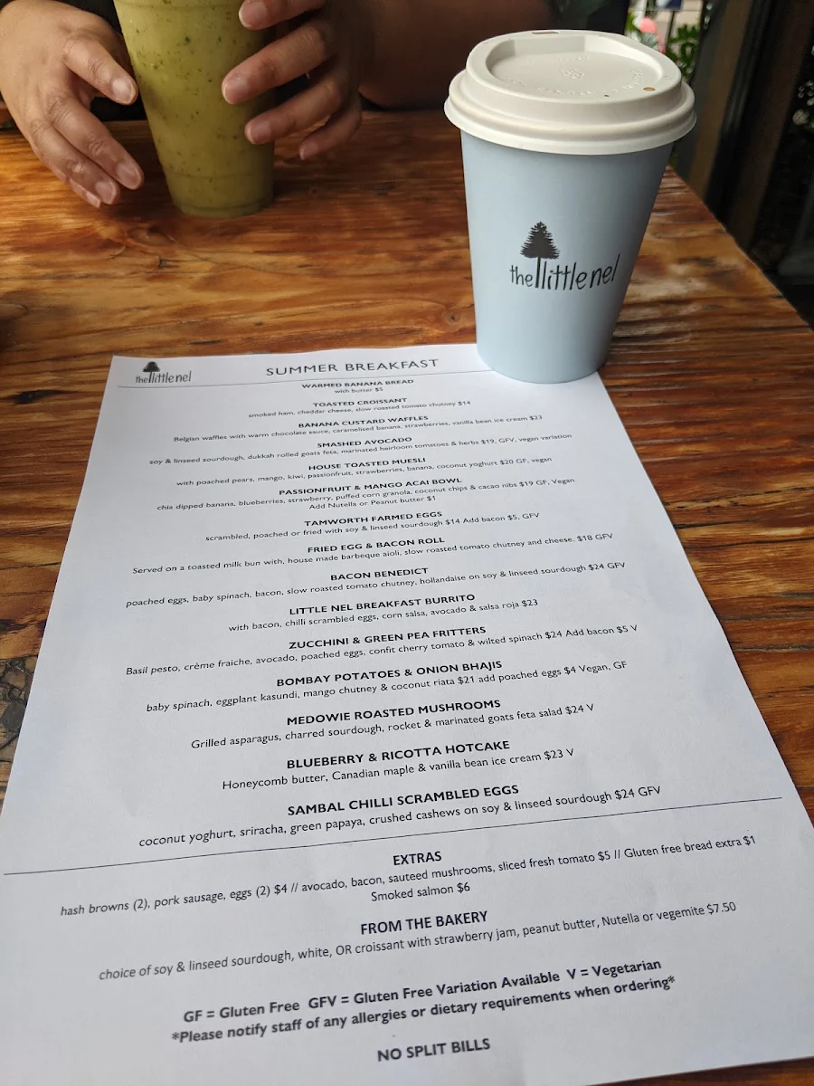 Menu, The Little Nel