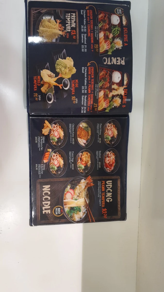Menu, Sushi 2 Go